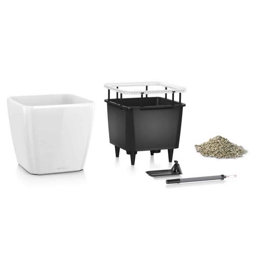 Buy QUADRO LS 35 Black High Gloss, Self-Watering Square Planter, H13 ...