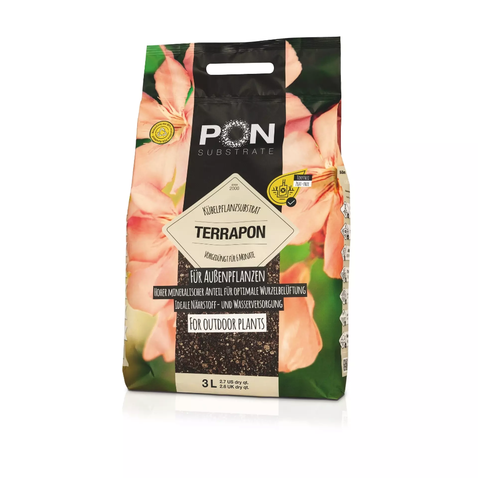 Pflanzsubstrat TERRAPON 3 Liter