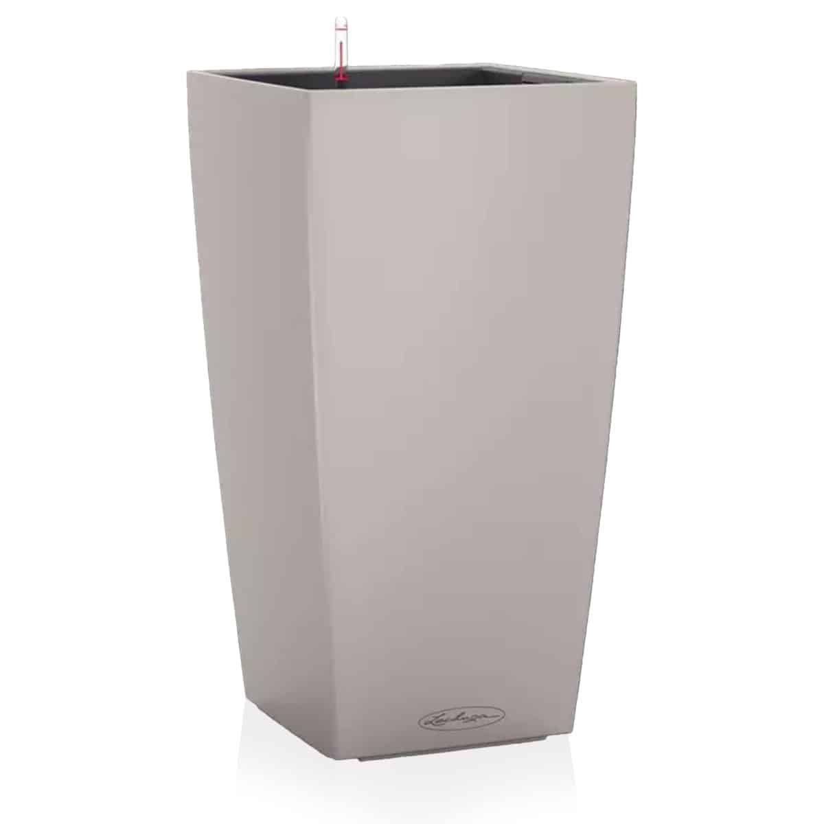CUBICO Color 30 Sand Brown, Self-Watering Tall Planter, H22 L11.8 W11.8 in