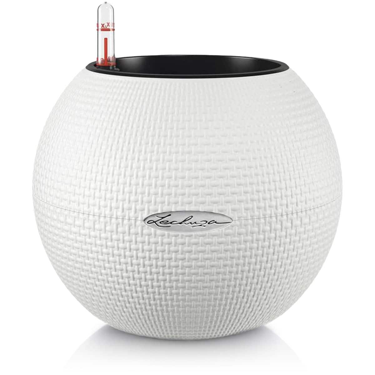 PURO Color 20 White, Self-watering Small Indoor Planter, D7.9 H6.3 in