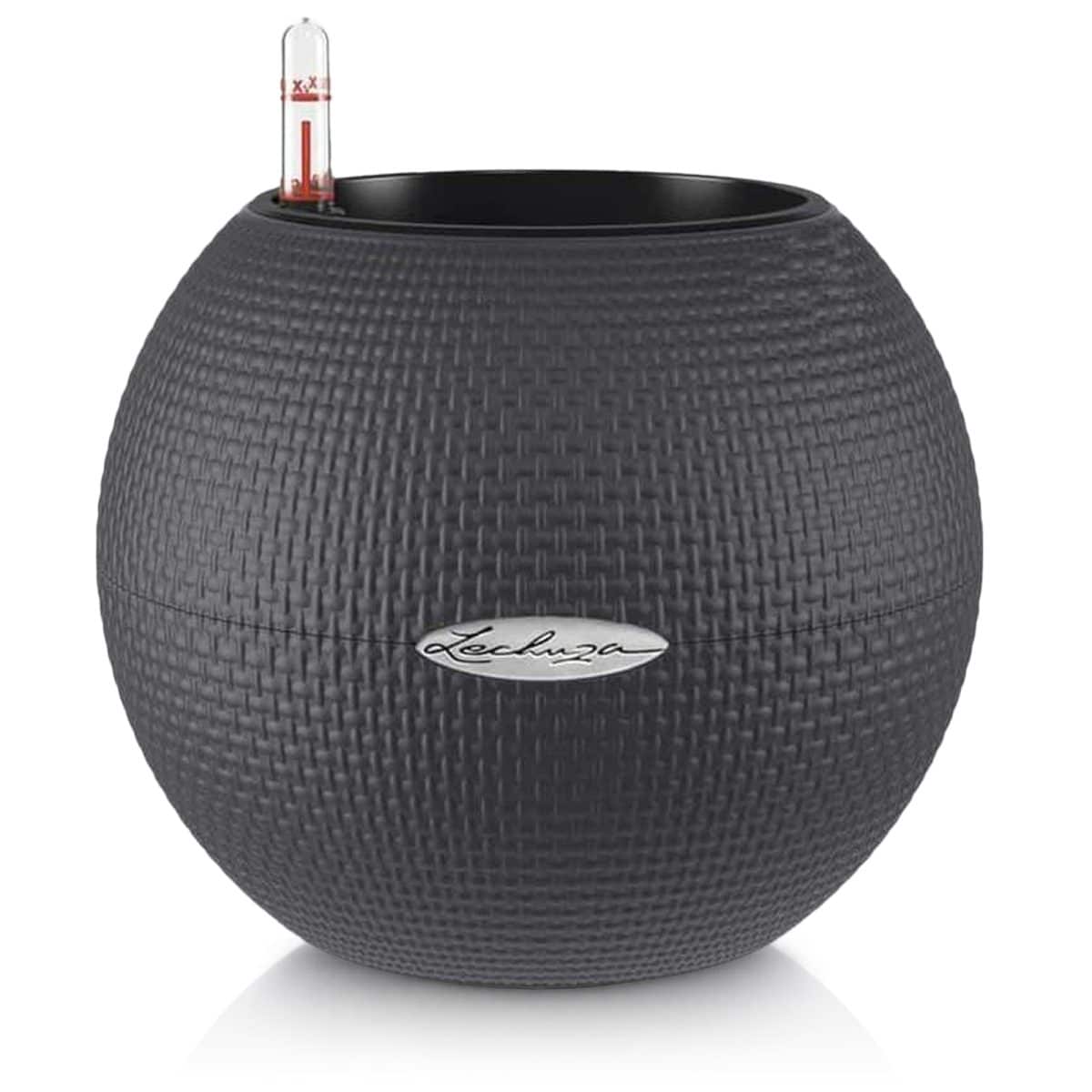 PURO Color 20 Slate, Self-watering Small Indoor Planter, D7.9 H6.3 in