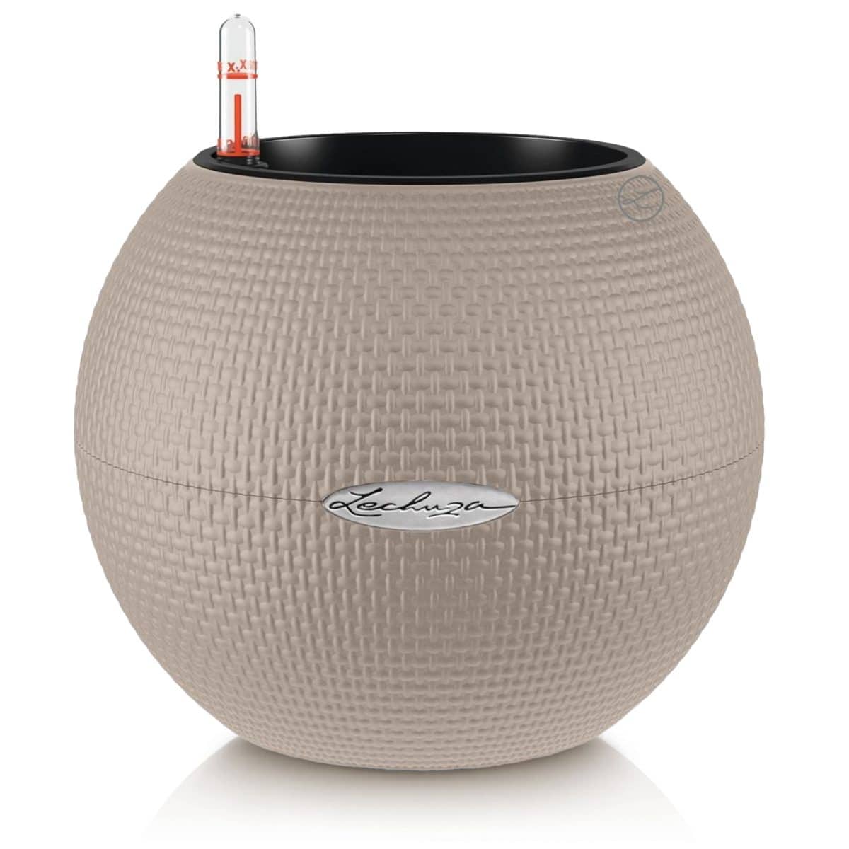 PURO Color 20 Sand Brown, Self-watering Small Indoor Planter, D7.9 H6.3 in