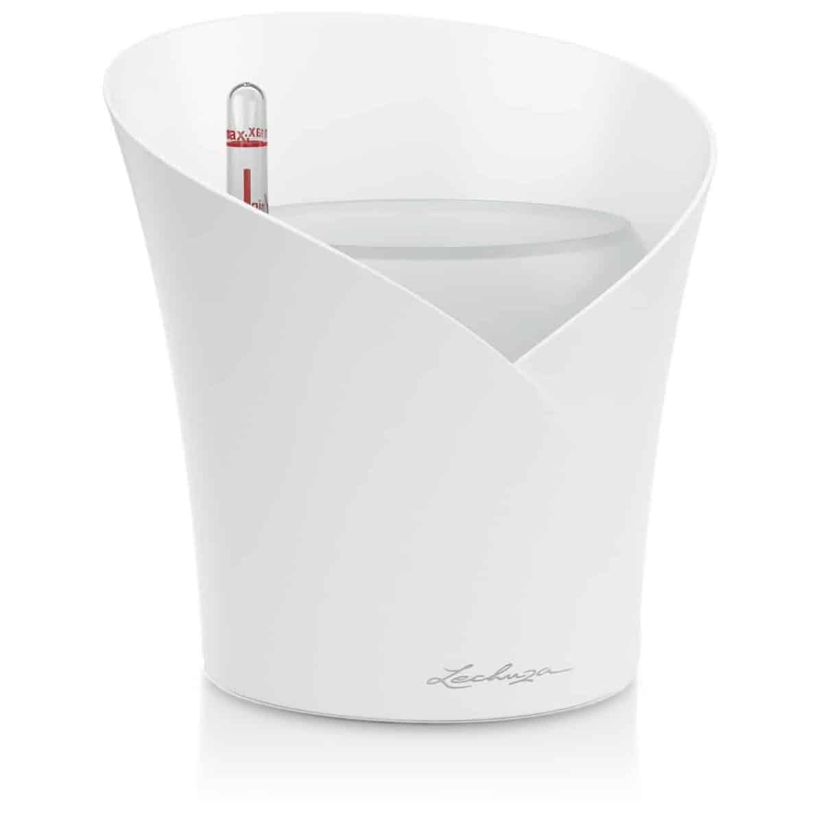 ORCHIDEA White Matt, Self-watering Orchid Flower Pot, D7.1 H7.7 in