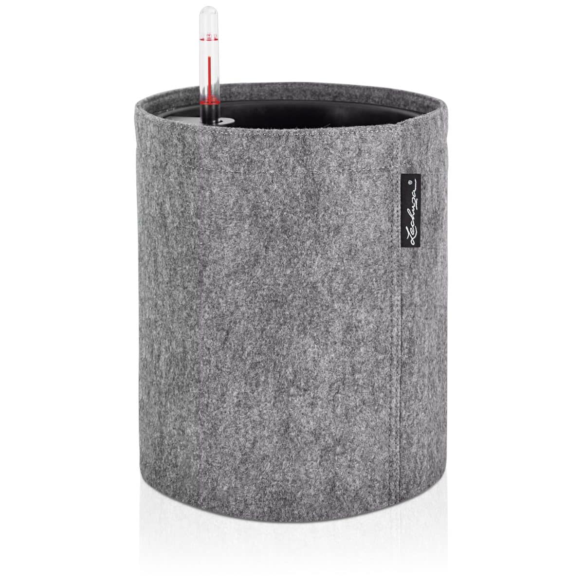 TRENDCOVER Felt 32 Dark Grey, Self-Watering Small Planter Indoor, D12.6 H13 in