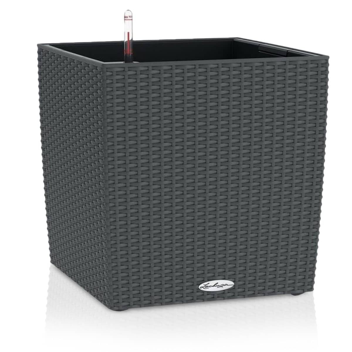 CUBE Cottage 30 Granite, Self-Watering Square Planter, H11.8 L11.8 W11.8 in