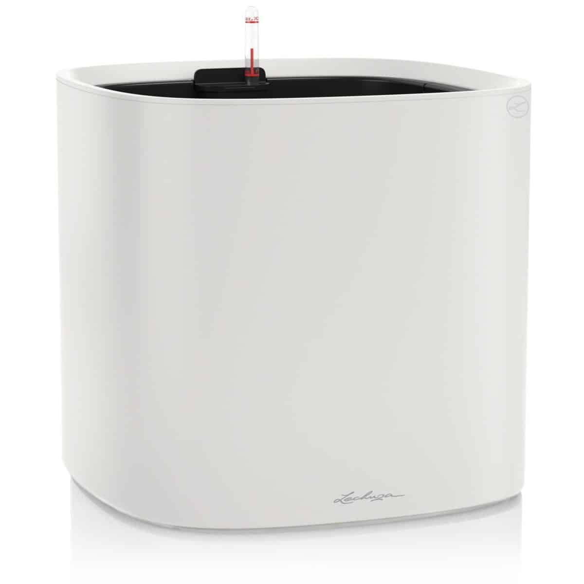PILA Color Light Grey, Self-Watering Square Planter, L13.8 W13.8 H12.8 in