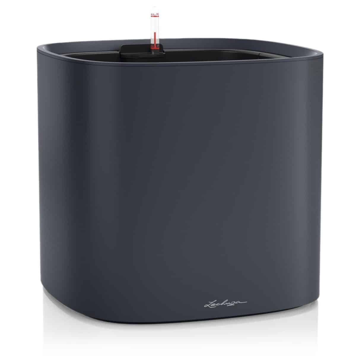 PILA Color Slate, Self-Watering Square Planter, L13.8 W13.8 H12.8 in
