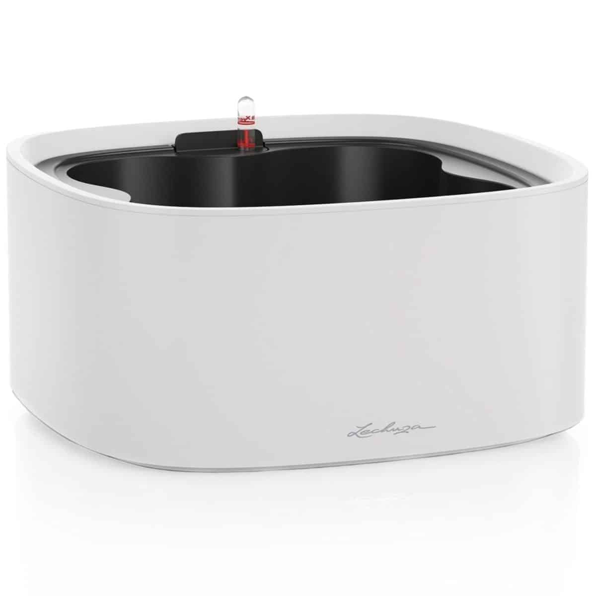 PILA Color Stick Light Grey, Self-Watering Small Planter, L13.8 W13.8 H6.5 in