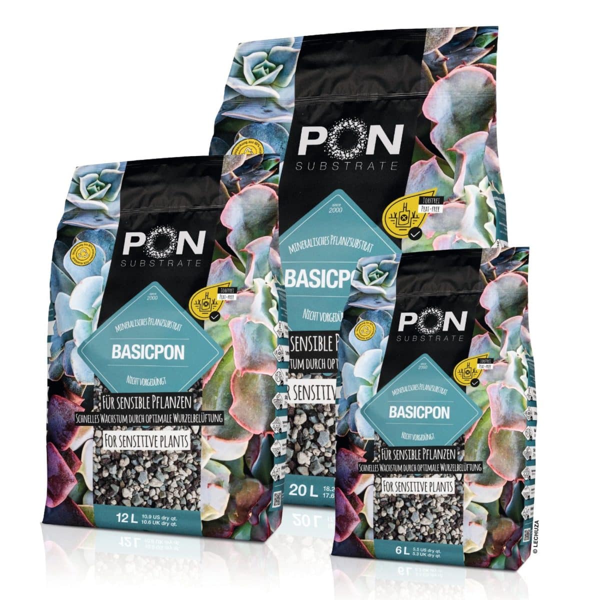 BASICPON Mineral Potting Soil for all Houseplants Except Hydroponics, 1.4 US.dry.gal